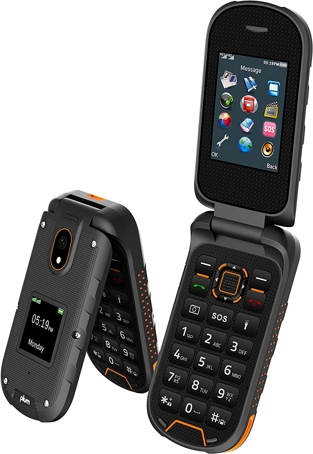 Plum RAM Plus | 4G LTE Rugged Flip Phone | Shock & Water Proof | ◆◆ FOR TMobile