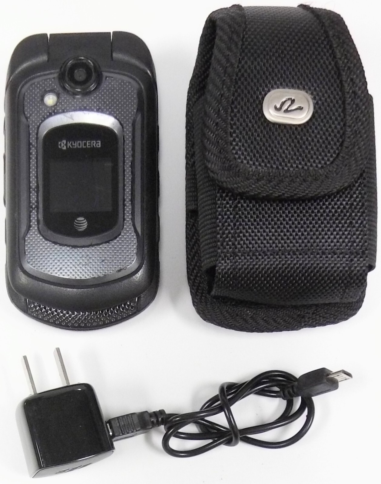 Kyocera DuraXE E4710 – Black and Gray ( AT&T ) 4G LTE Flip Smartphone