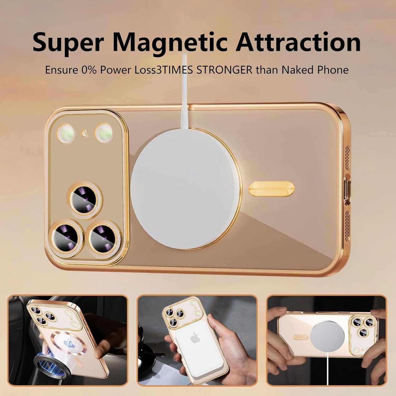 For iPhone 17 Pro Max Case with Shockproof Protection and Anti-Yellowing cover