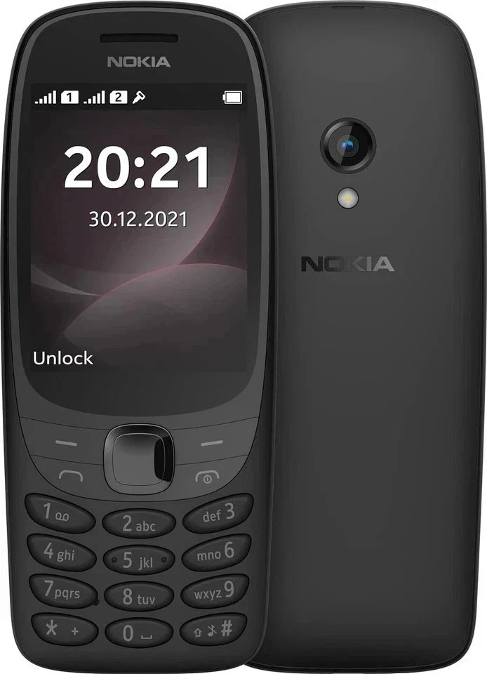 Original Nokia 6310 (2021) Cellphone 1150mAh T9 Keypad Micro-SD Slot FM Radio