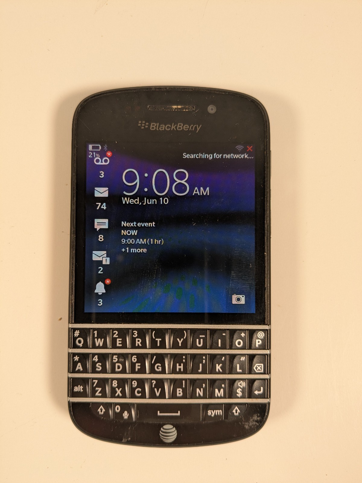 BlackBerry Q10 Cell Smartphone Keyboard AT&T Tested