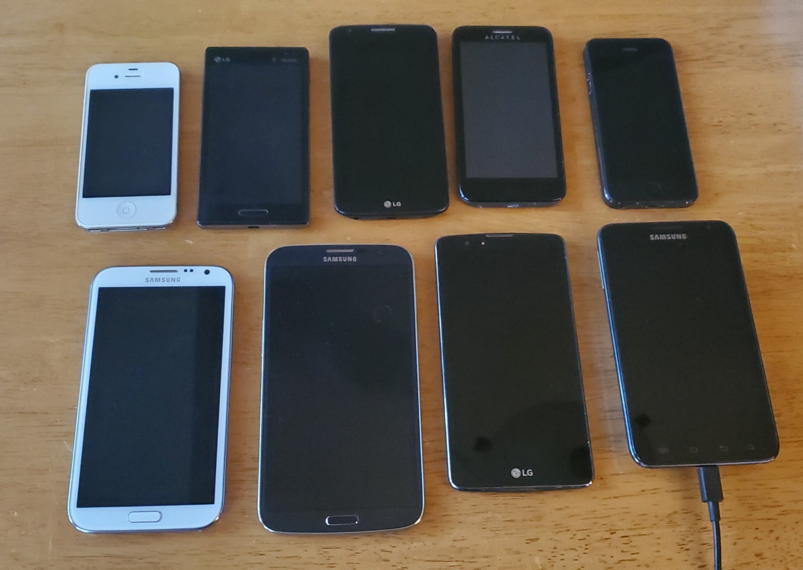 SALE! Lot 9 Samsung Galaxy & iPhones & LG *NO CRACKS Front or Back!! READ