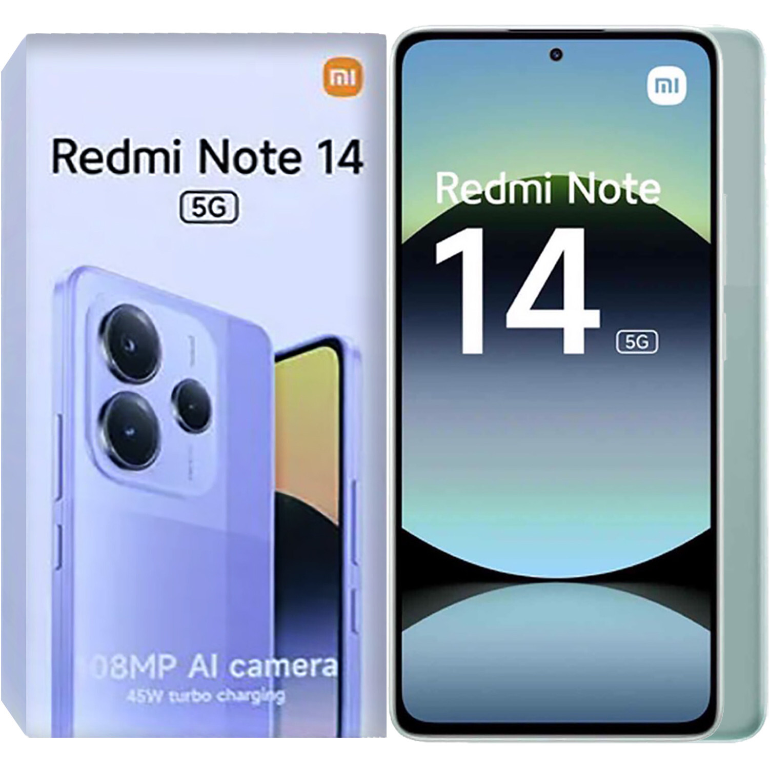 Xiaomi Redmi Note 14 5G Coral Green 128GB + 6GB Dual-SIM Unlocked GSM NEW
