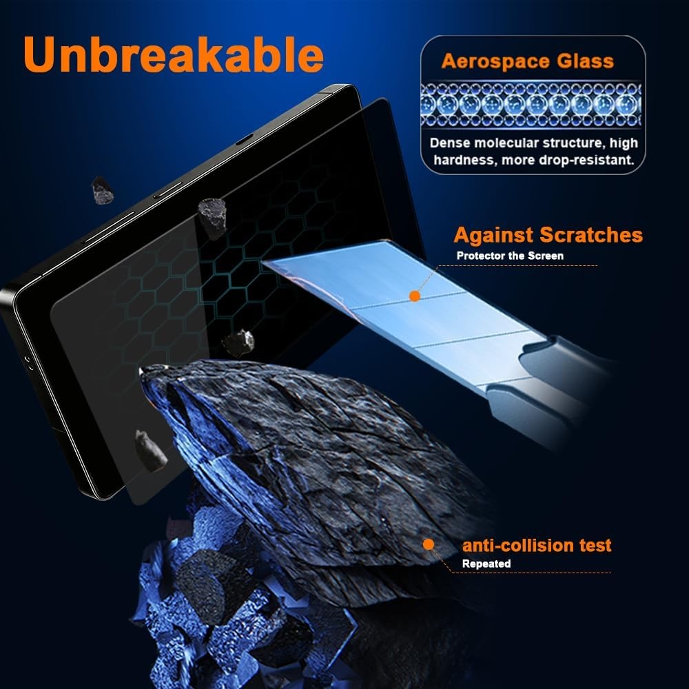 2-Pack Tempered Glass Screen Protectors with Dust-Free Kit for Samsung Galaxy S2