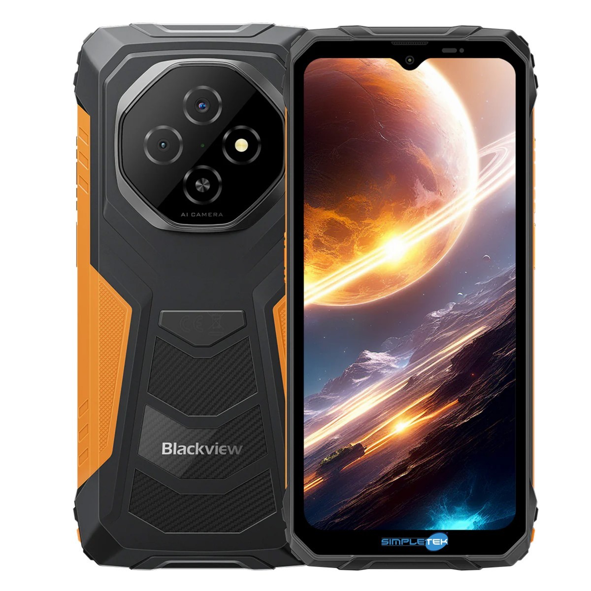 Blackview Fort 1 6gb Ram 256gb Ip69k Android 15 Smartphone Rugged 10000mah_