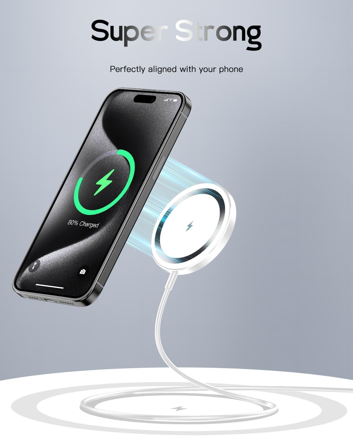 Wireless Fast Charger Pad for iPhone 17/17 Pro/17 Pro Max