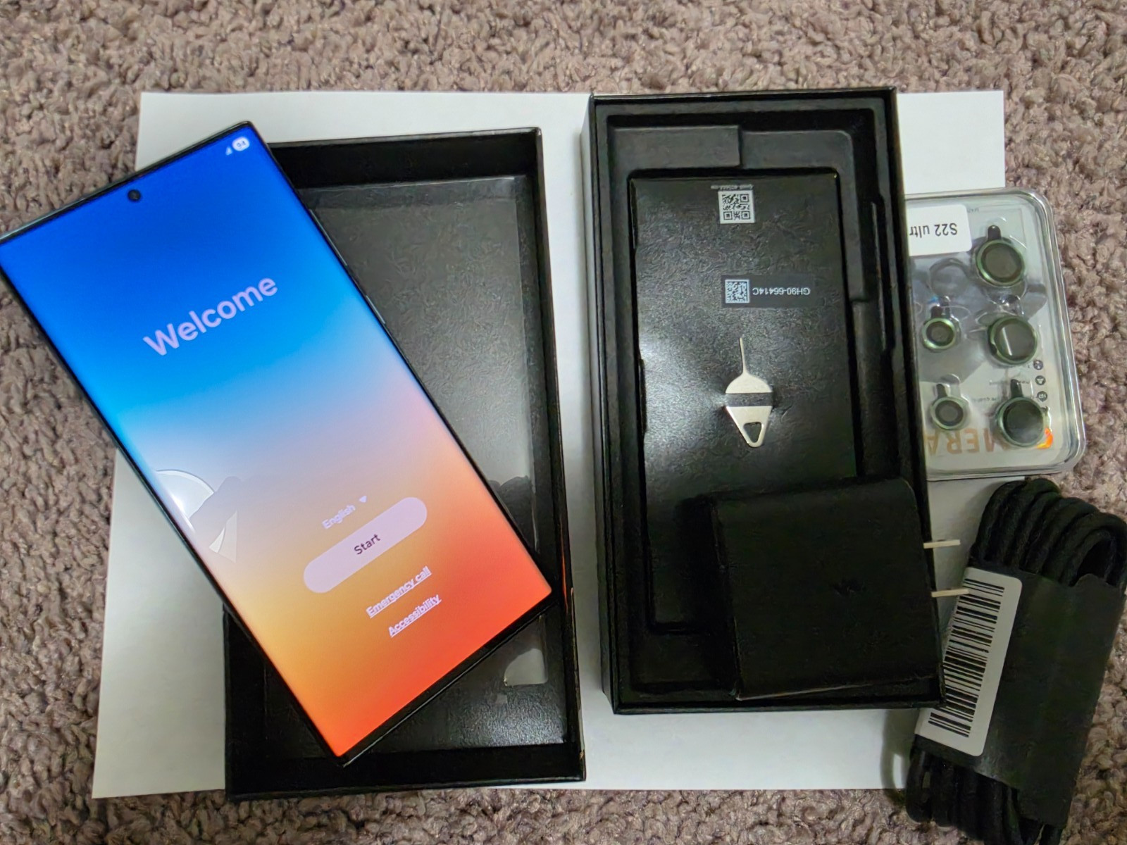 Samsung Galaxy S22 Ultra 256GB Green Unlocked SM-S908U S Pen All Tests Passed