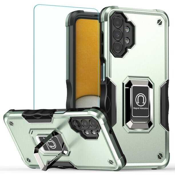 Samsung Galaxy A13 Case 5G Dual Layer Protective Heavy Duty Phone Cover Green