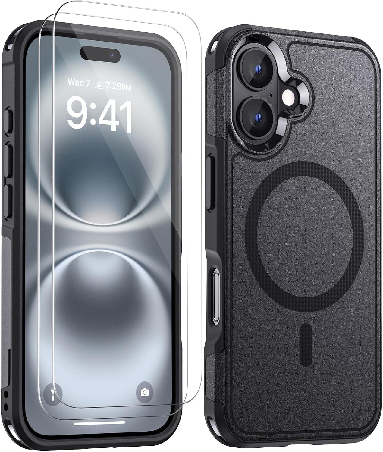 For iPhone 16 Plus Case w/ 10 FT Military Shockproof Heavy Duty Protection Cover