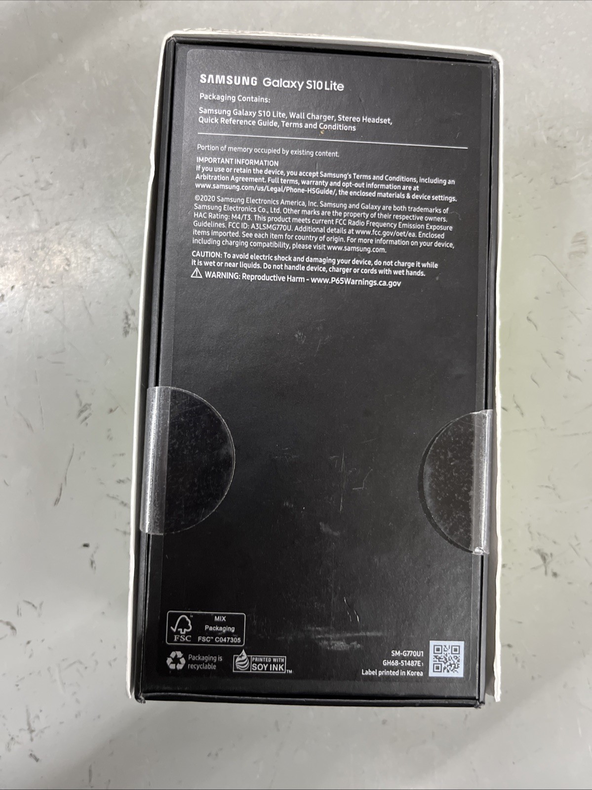 Samsung Galaxy STSAG770U1CPWP BRAND NEW SEALED S10 Lite Straight Talk