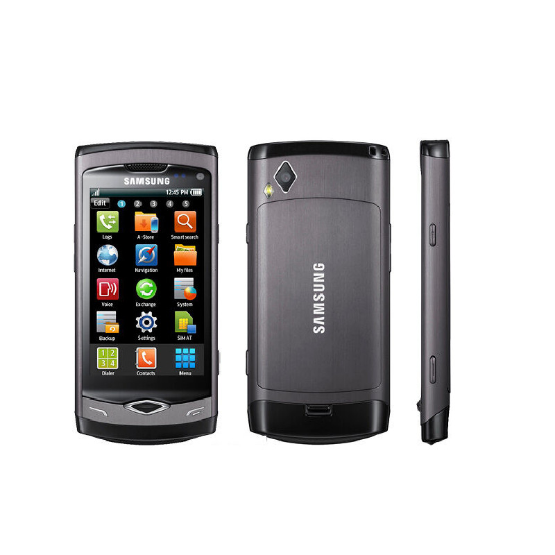 Cellphone Samsung S8500 Wave 3G Slider Mobile Phone GSM HSPA Touch Screen