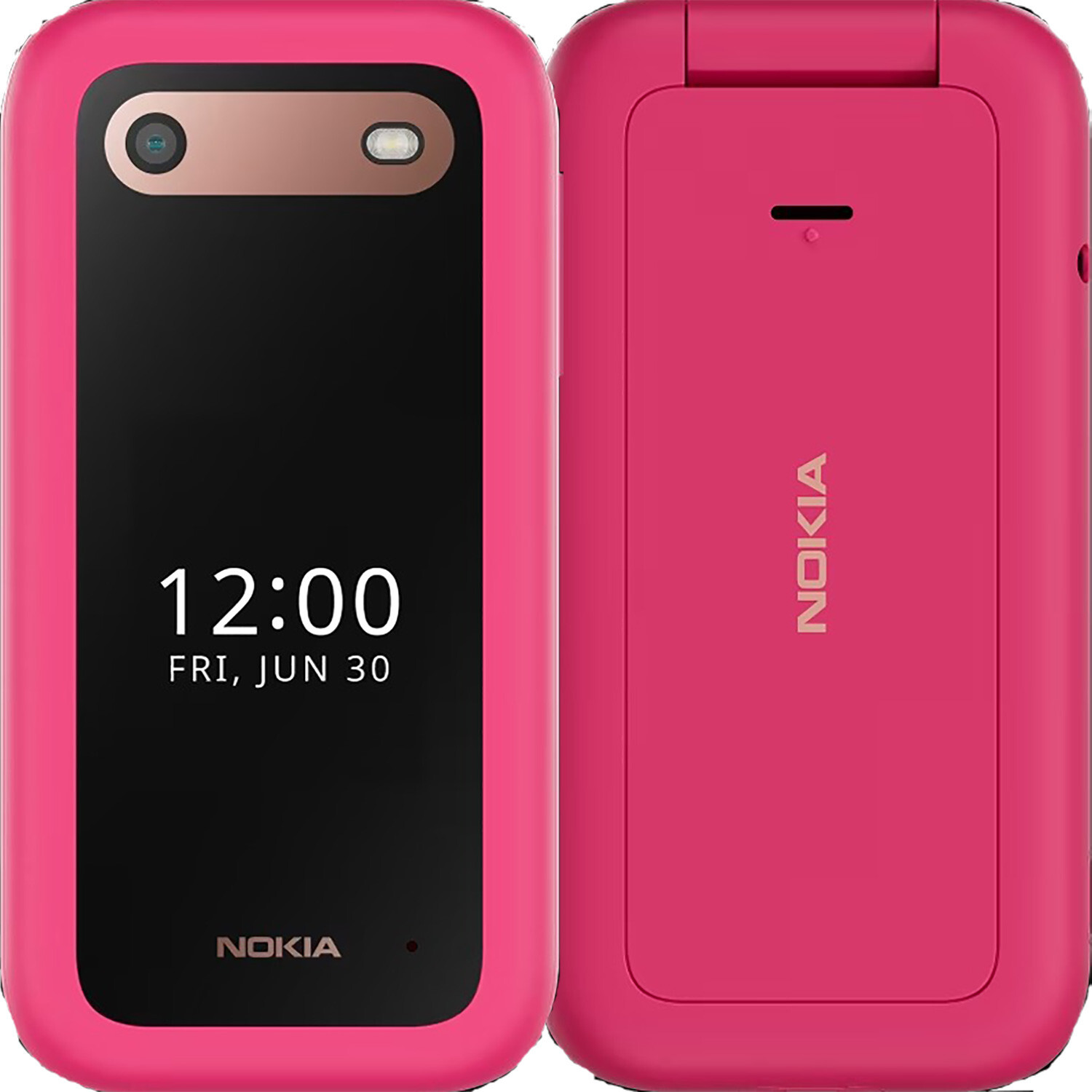 Nokia 2660 Flip 4G Pop Pink 128MB + 48MB Dual-SIM Factory Unlocked SIMFree NEW