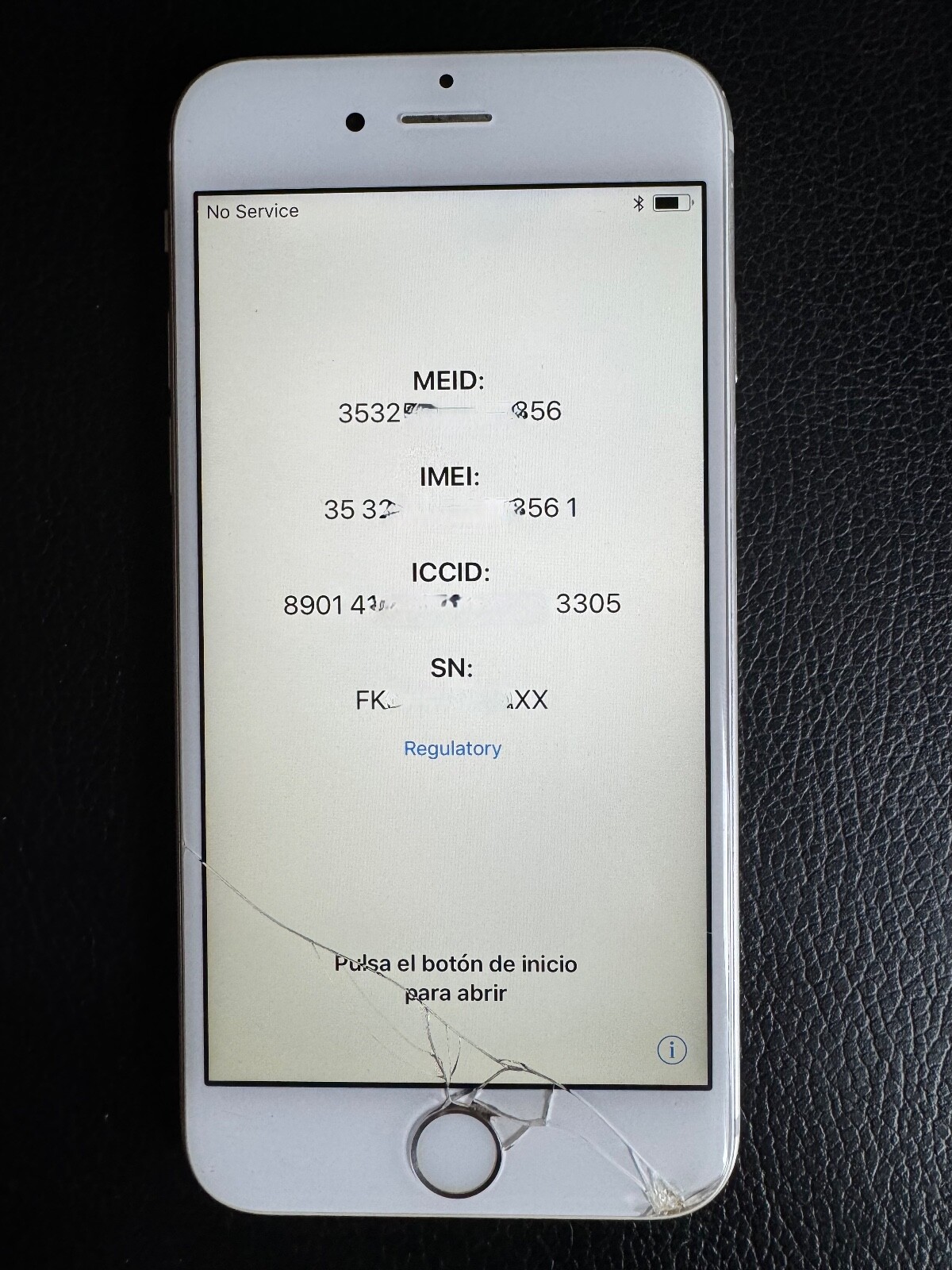 Apple iPhone 6s – 32GB – Silver (Unlocked) A1688 (CDMA + GSM) – used, working!