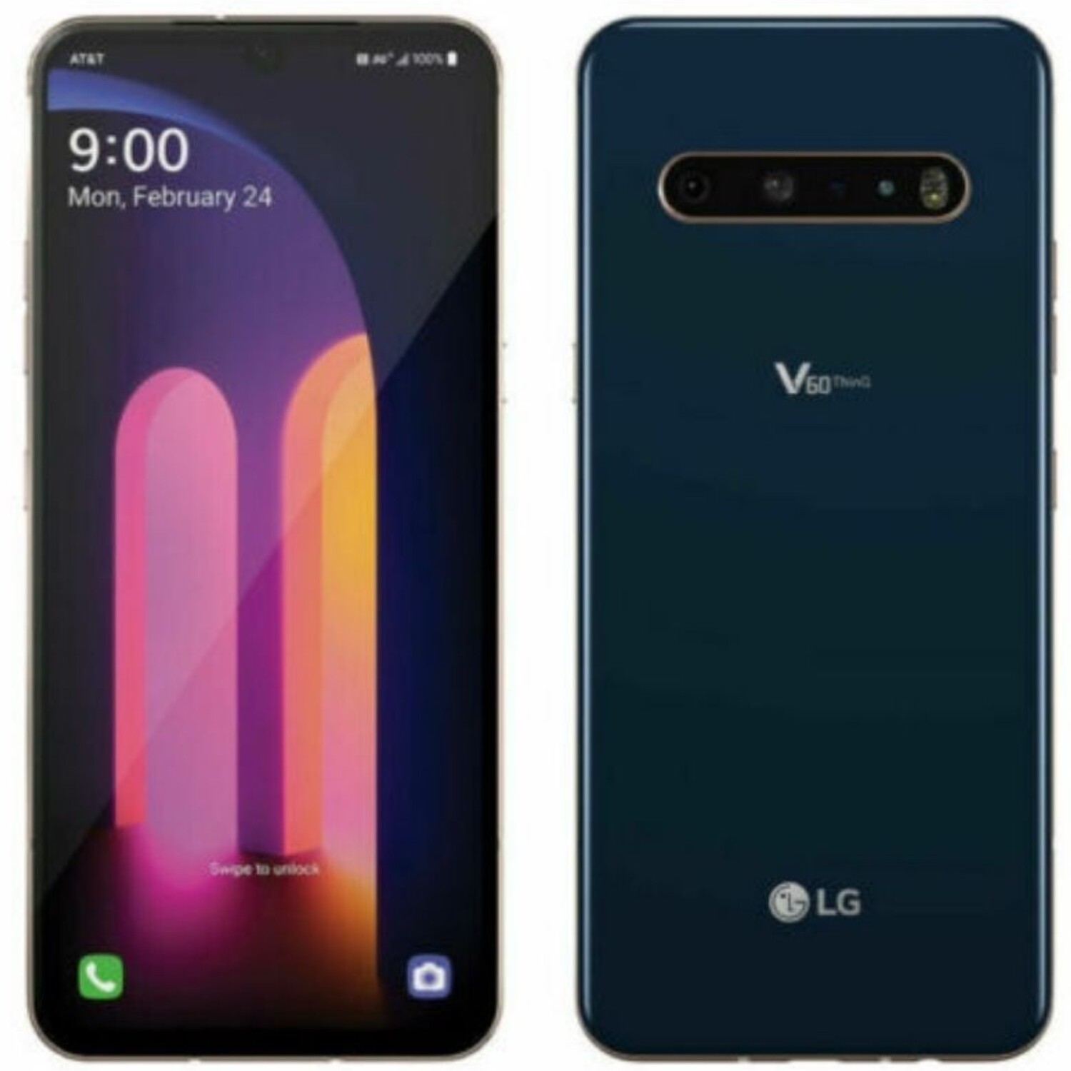 LG V60 ThinQ 5G 128GB V600TM T-Mobile/Unlocked Smartphone, Very Good