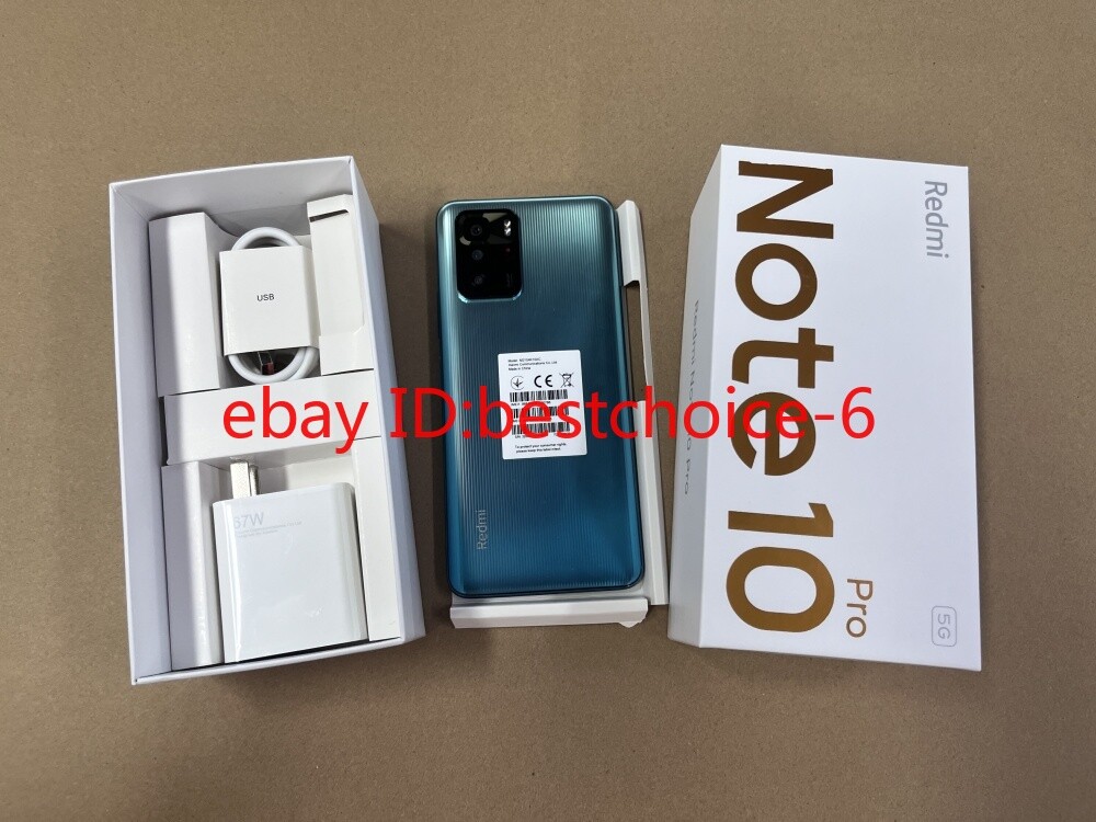 Unlocked Xiaomi Redmi Note10 Pro 5G-Dual SIM 128GB All colors New Sealed 5000mAh