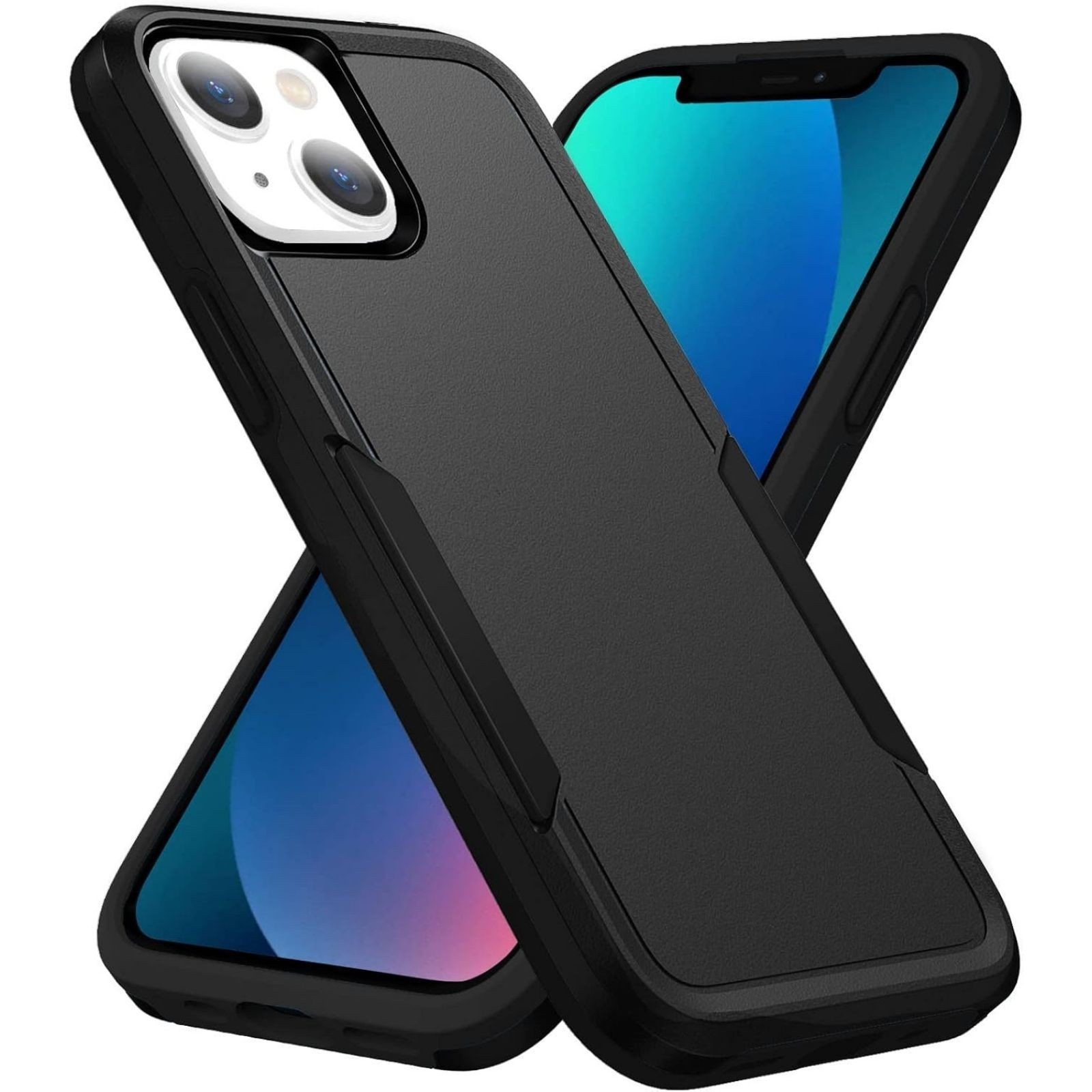 Designed for iPhone 13 Case, Heavy Duty Shockproof Dropproof Dustproof Cover – B