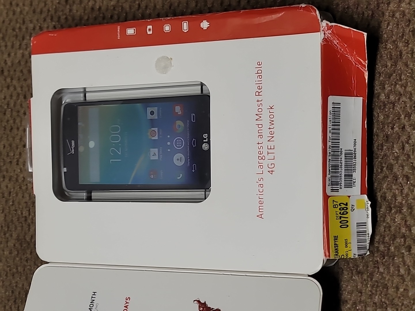 LG Optimus Zone 3 VS425PP Verizon Wireless Prepaid Smartphone 4.5″ 4G LTE Black