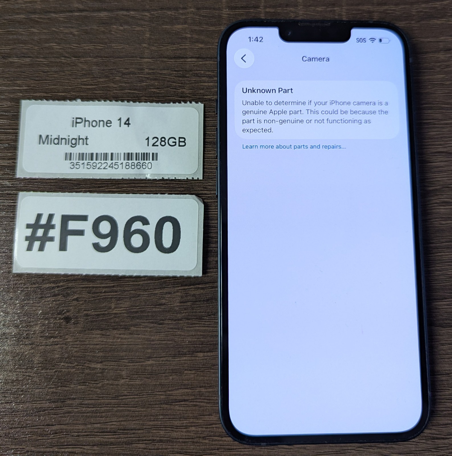 Apple iPhone 14 128 GB MIDNIGHT – UNLOCKED – Read Seller Notes