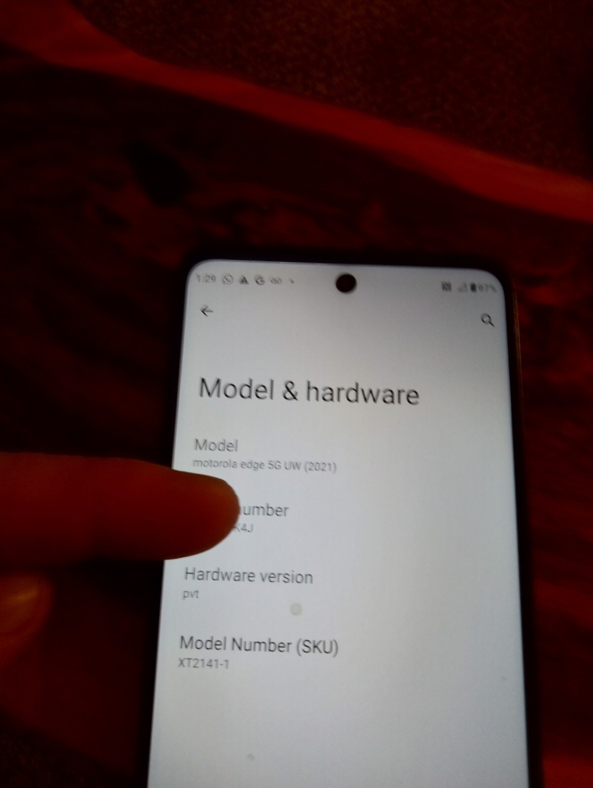Motorola edge (2021) – 256 GB – Blue (Verizon) used 1 mo. Excellent cond