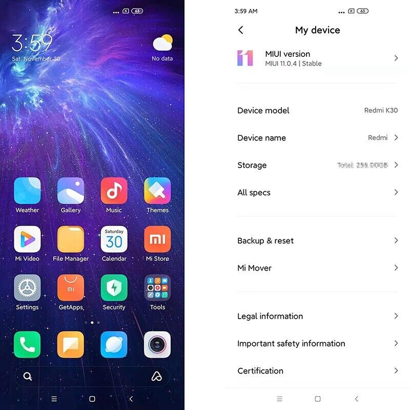 Xiaomi Redmi K30 4G Android 6/128GB 8/128GB 8/258GB 64.0MP 4G LTE Phone 6.67″