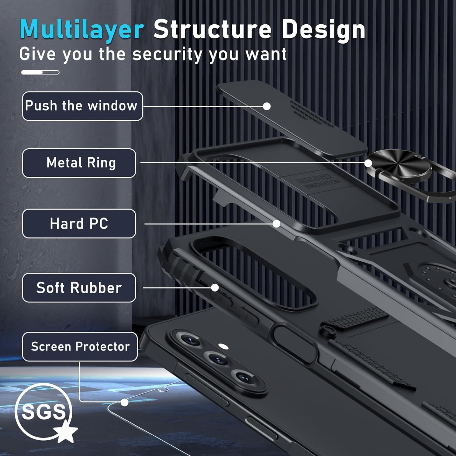 For Samsung Galaxy A17 5G Case Shockproof Protective Military Guard Phone Cover
