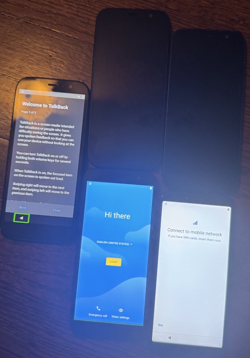 Lot Of 5 Blu View 2 G50 Blu Gray Smartphone Fast Ship (Broken) Tracfone
