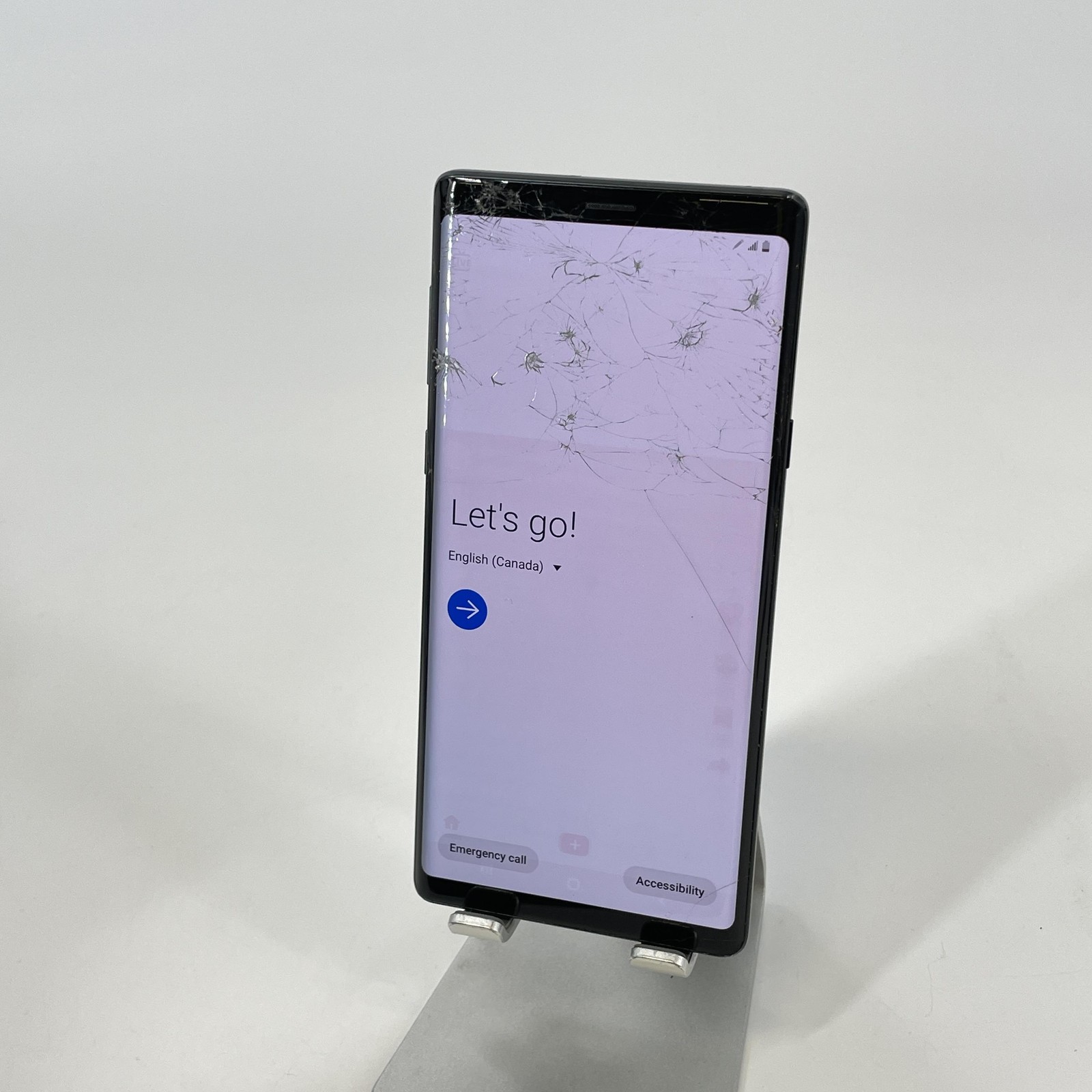 Samsung Galaxy Note 9 Midnight Black 128GB Unlocked – Cracked Screen/LCD Burn-In