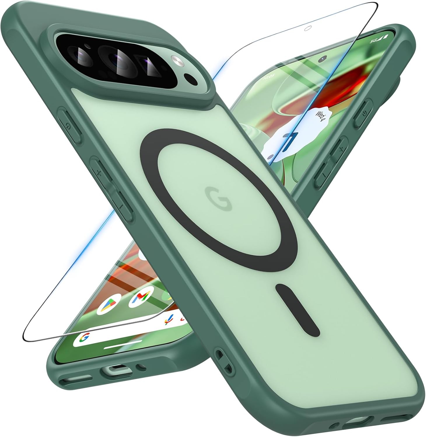 Translucent Matte Shockproof Slim Fit Military Grade Drop Proof Protection Cover