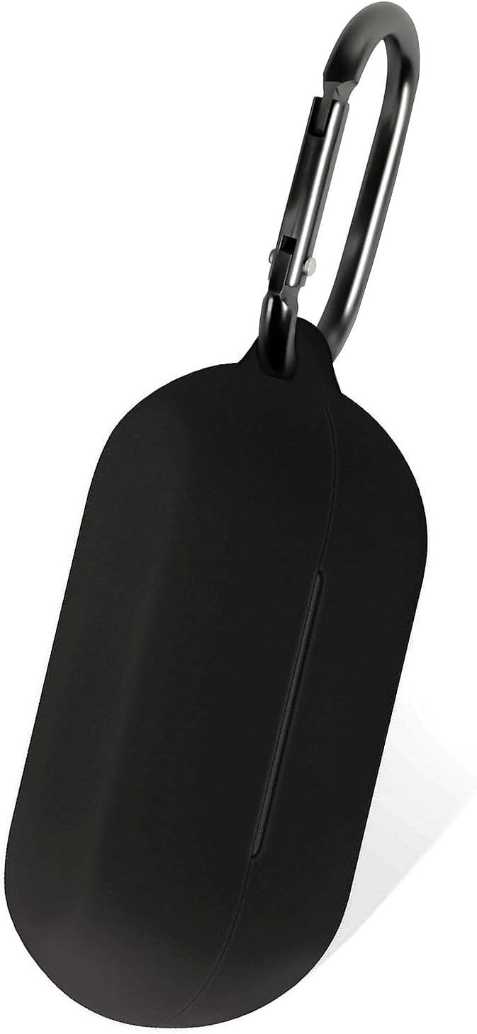 Geiomoo Black Silicone Protective Case with Carabiner for Anker Soundcore Life A