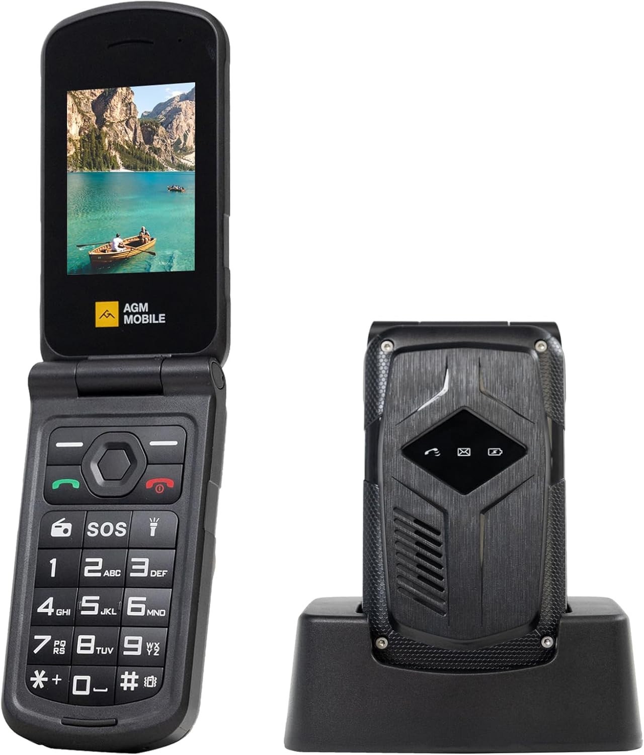AGM M10 Rugged Basic Flip Cell Phone 4G Feature Pocket-Sized Dual SIM T-Mobile