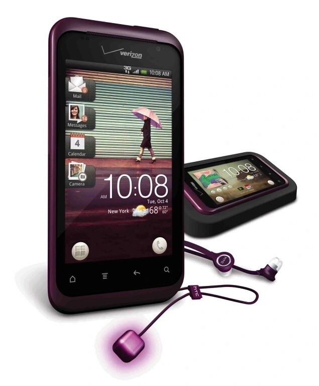 HTC Rhyme – 4GB – Plum (Verizon) Smartphone and all accessories – BULK PACKAGING