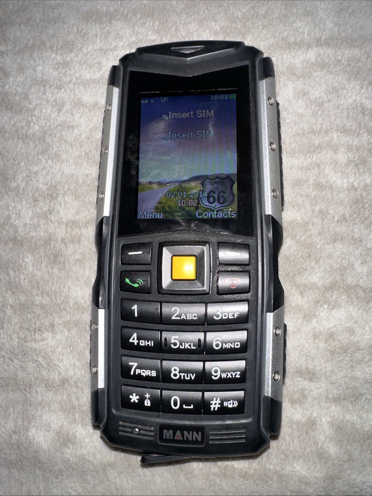 MANN ZUG S Yellow GSM Cell Phone GSM 850/900/1800/1900MHz
