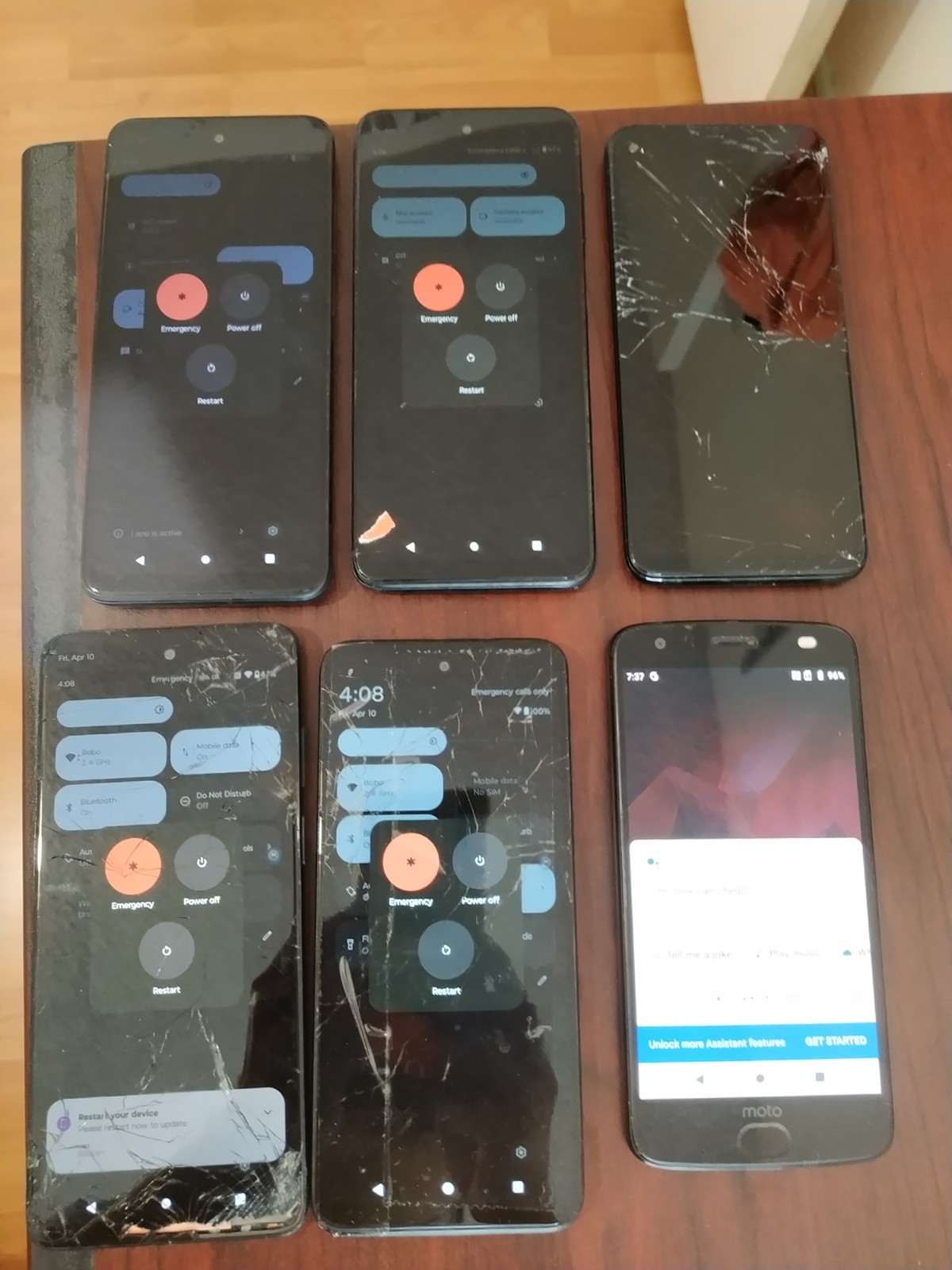 Lot of 6 Motorola Moto g Stylus 5G XT2215DL128GB /g 5G(2022)64GB/other For parts