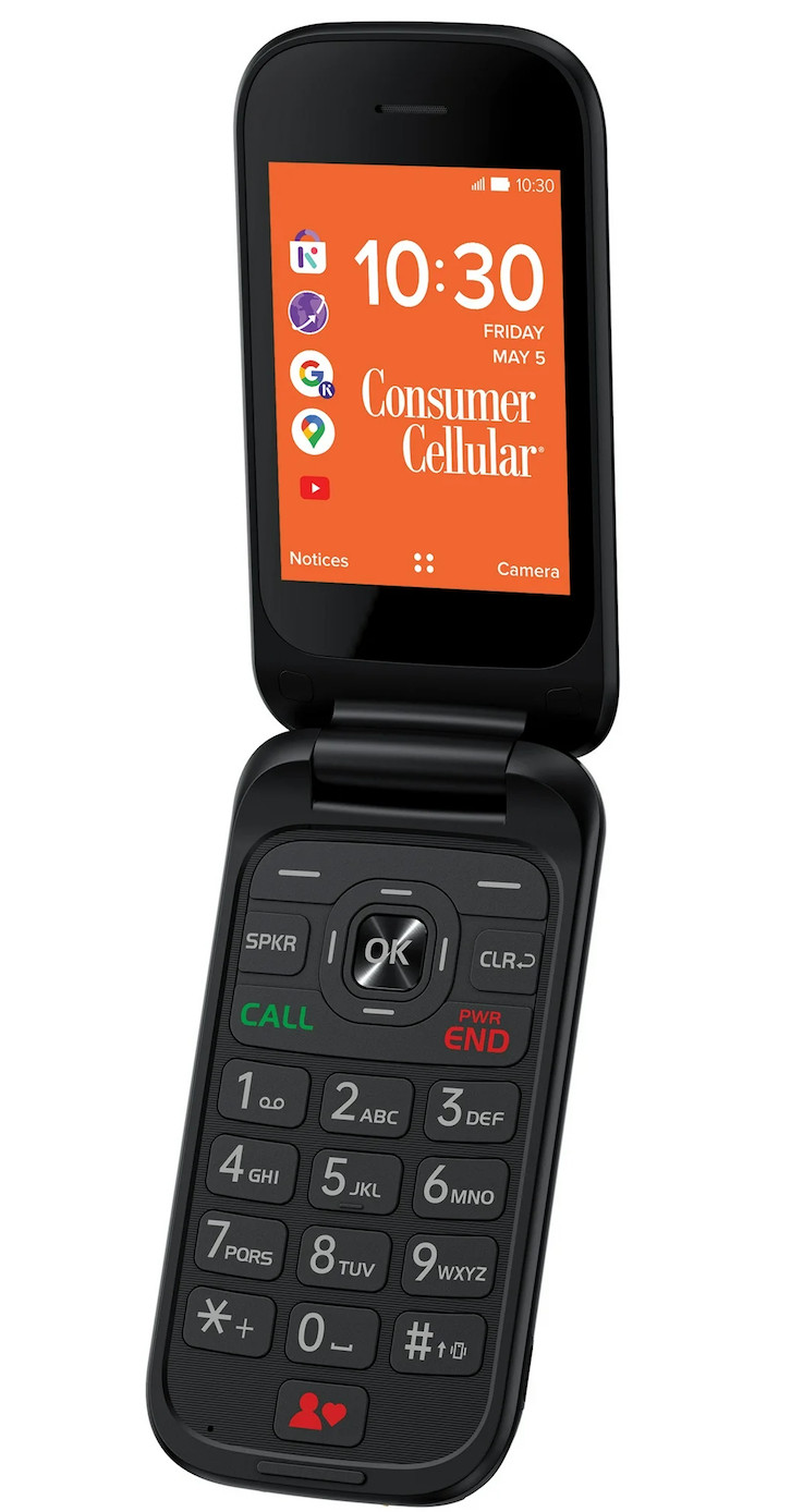New Iris Flip Phone (8GB) 5.0MP Camera 4G LTE (Unlocked Any For Any GSM Carrier)