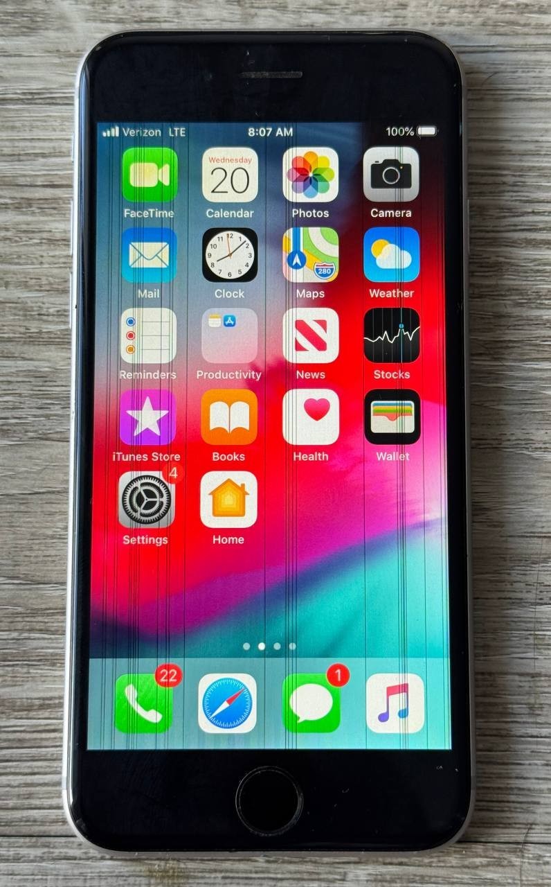 Apple iPhone 6s A1688 Verizon Powers On LCD Screen Damage For Parts