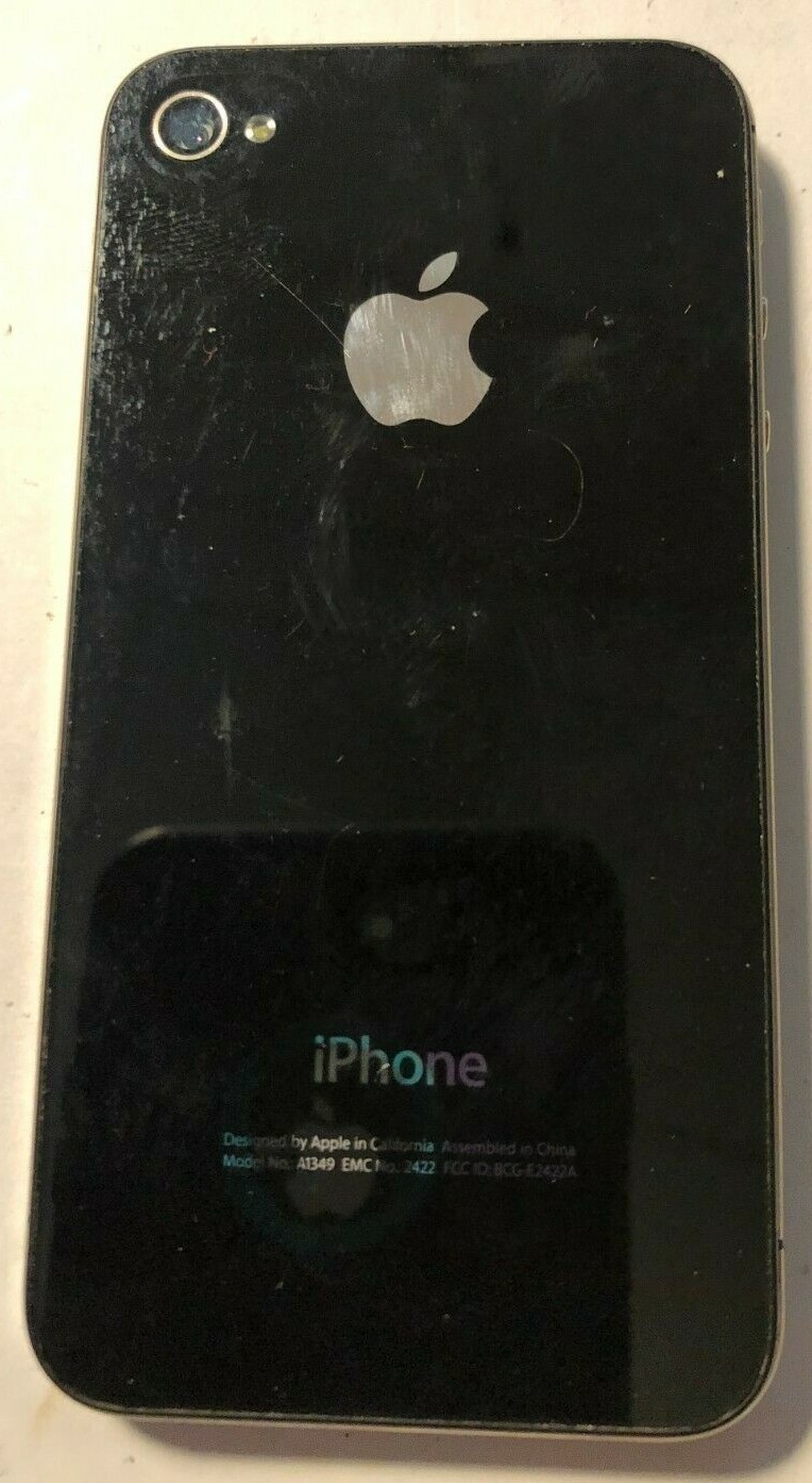 READ iPhone 4 Black (Sprint) A1349 8GB CDMA Fast Ship Very Good Used IOS 7.1.2 !