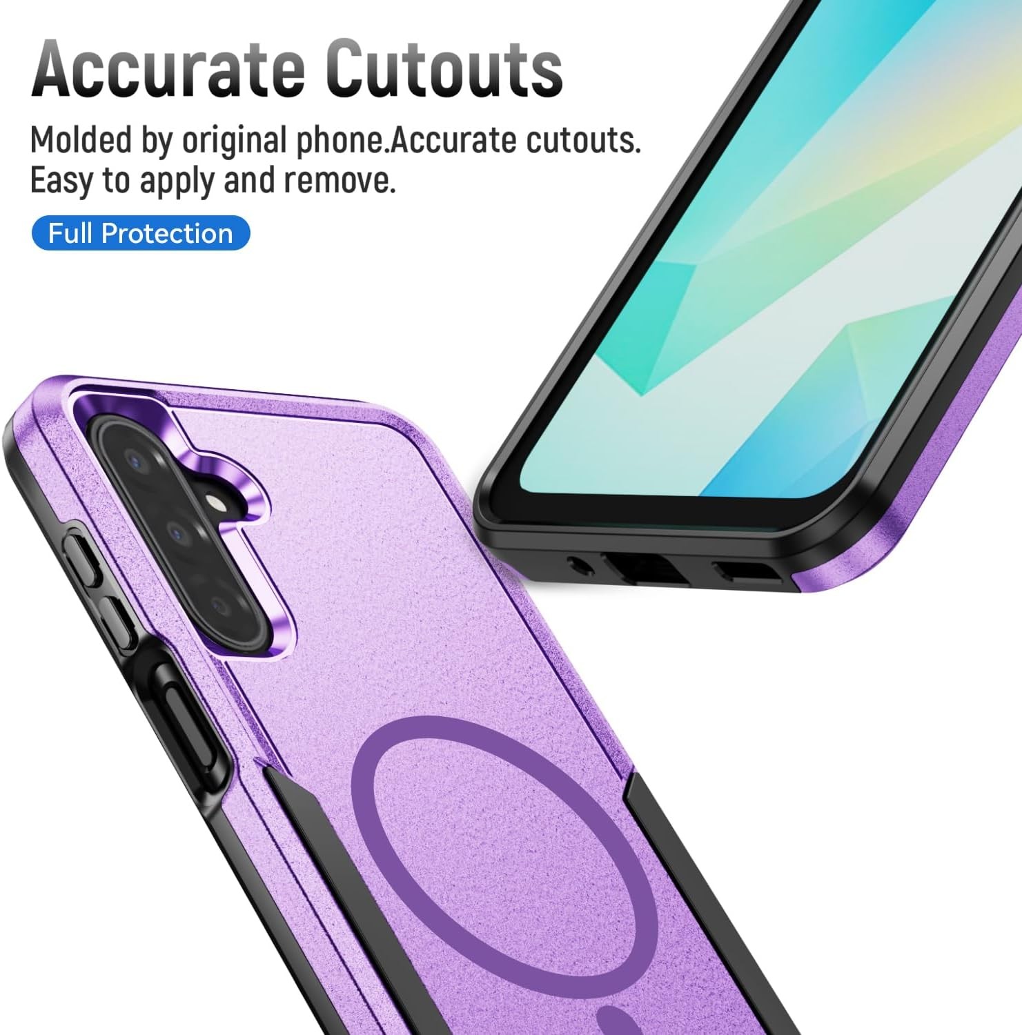 Rugged Shockproof Phone Case for Samsung Galaxy A17 5G, Military Grade Tested, P