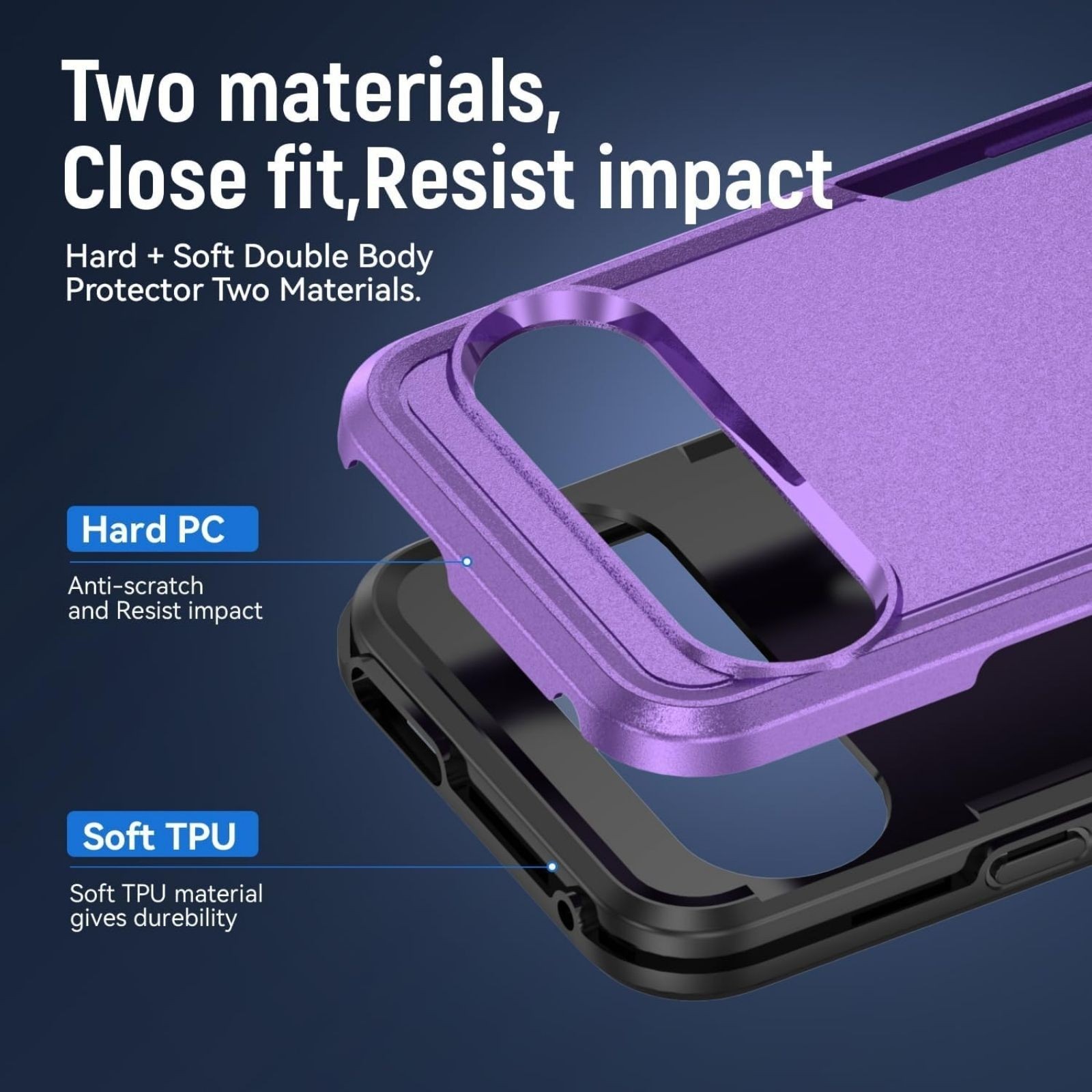 Heavy-Duty Tough Rugged Shockproof Protective Case for Pixel 9 Pro with Screen P
