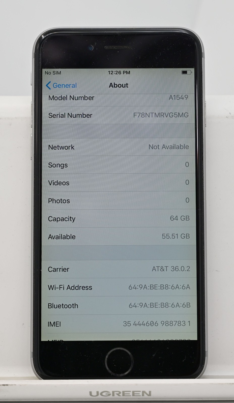 Apple iphone 6 A1549 (MG632LL/A) 64GB – UNLOCKED