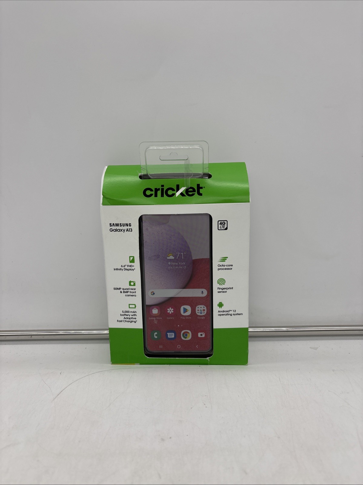 CRICKET SAMSUNG GALAXY A13 4G LTE 6.6″ 32GB 4GB Black Android Prepaid Smartphone
