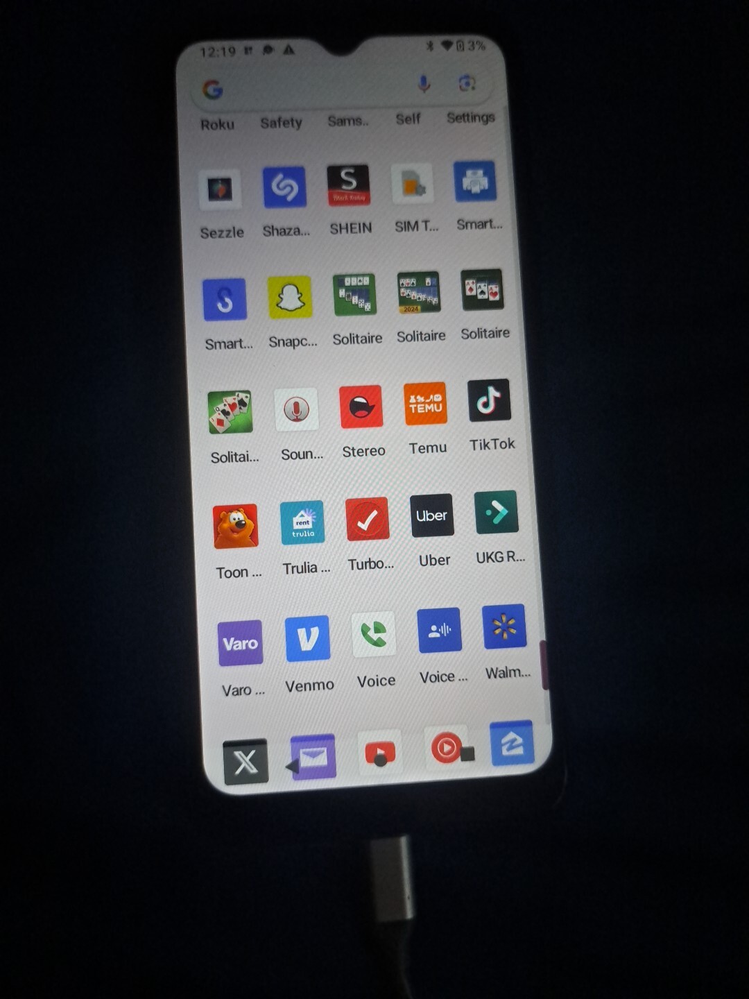 Android phone with tiktok