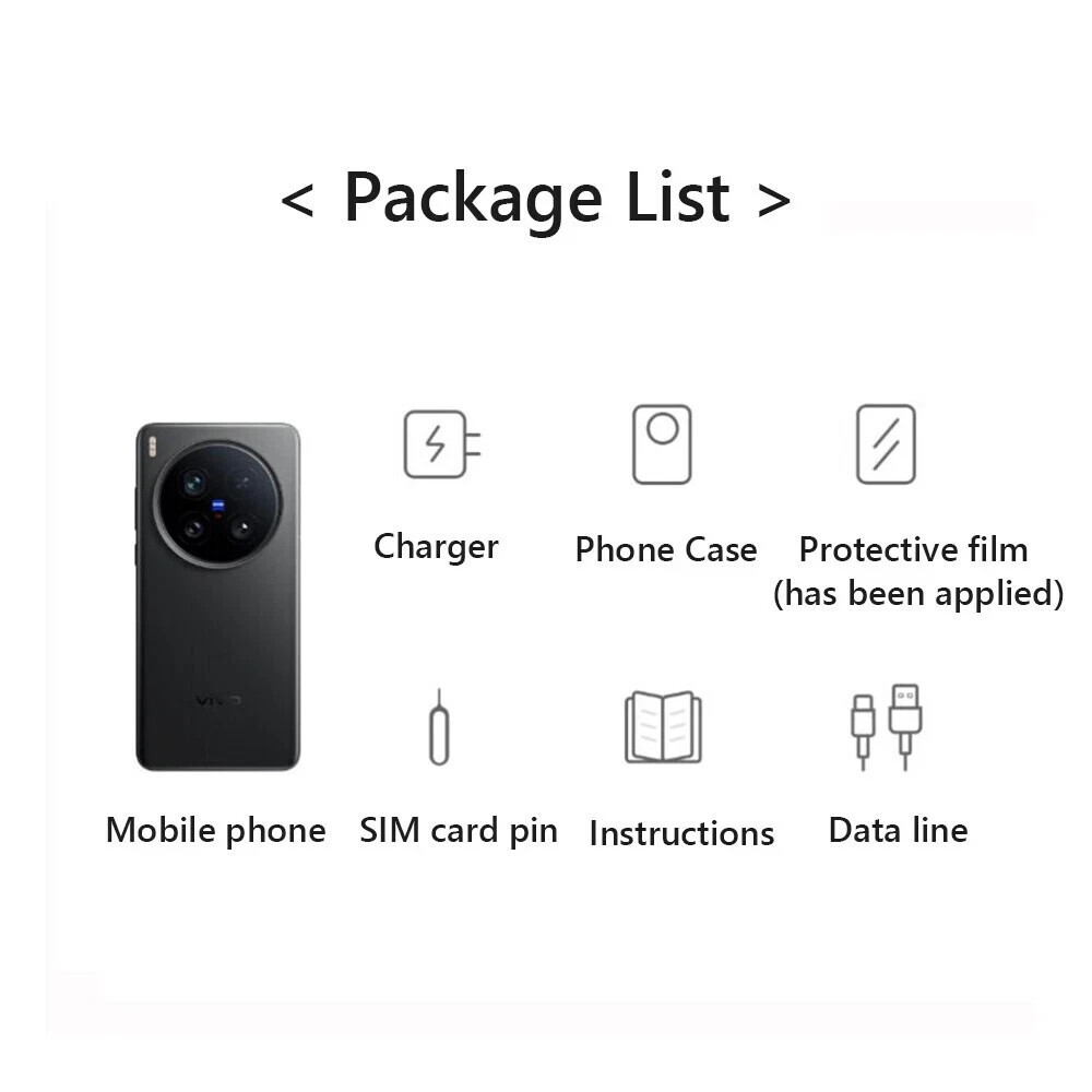 Genuine Vivo X200 Ultra 16GB 1TB China Model w/Google Play GSM Unlocked (Black)