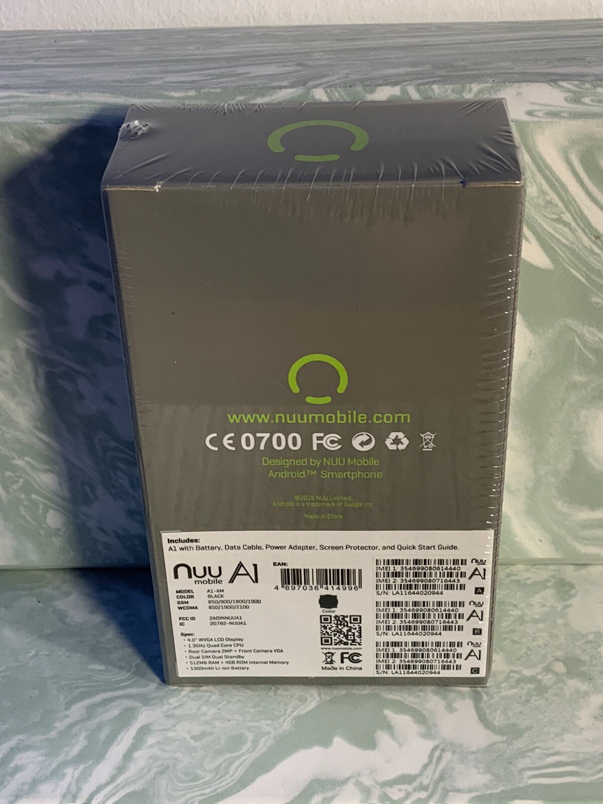 NUU MOBILE A1 ANDRIOD SMARTPHONE NEW ORIGINAL SHRINKWRAP