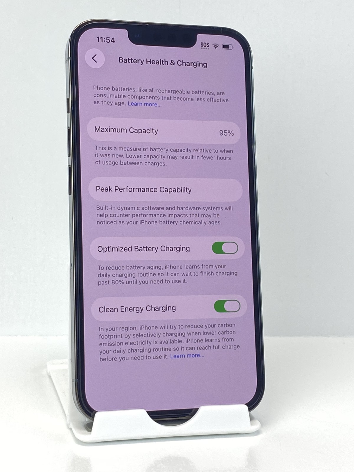 Apple iPhone 13 Pro A2483 128GB Alpine Green Factory Unlocked 95% battery health