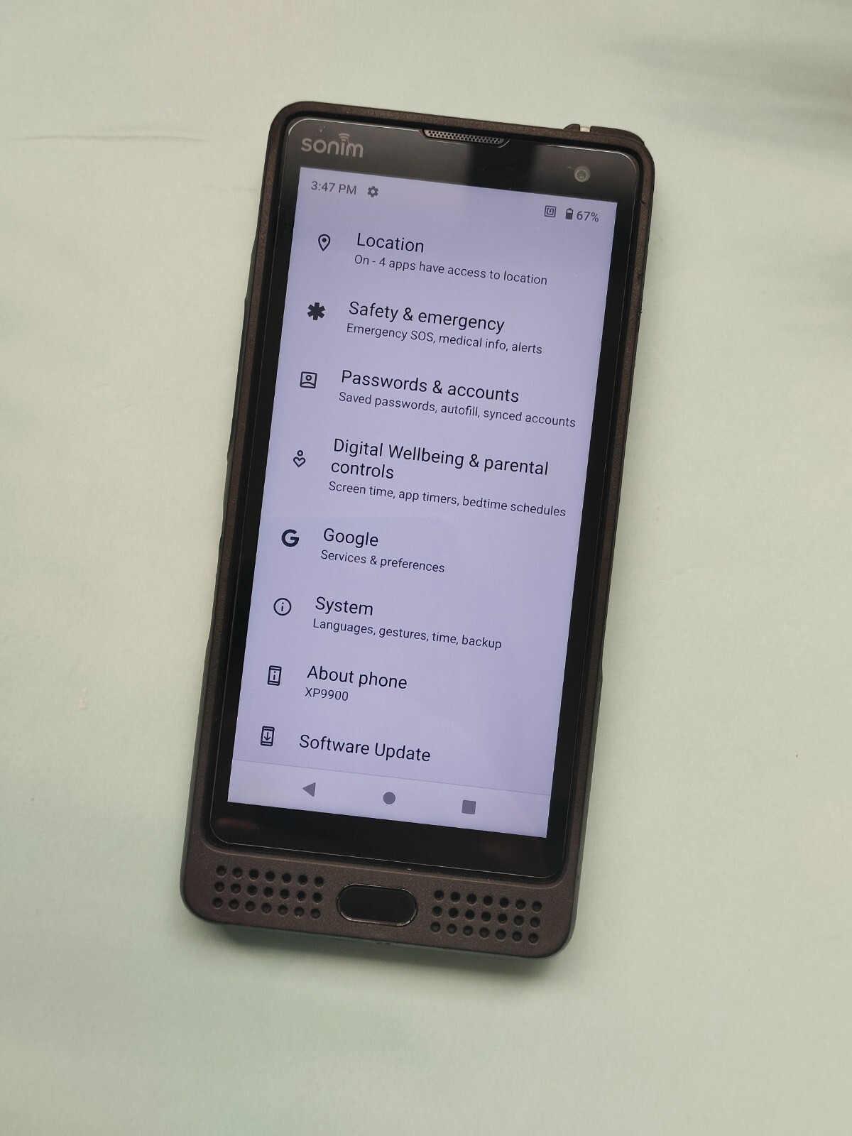 90%N EW Sonim XP10 XP9900 5G Fully UNLOCKED 128GB Ultra Rugged Phone Very Good