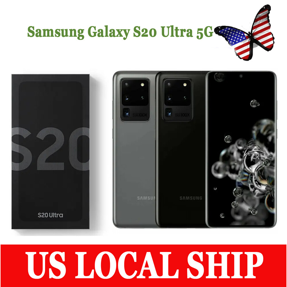 NEW-Sealed Samsung Galaxy S20 Ultra 5G G988U 128GB Fully Unlocked 6.9″ 108.0 MP
