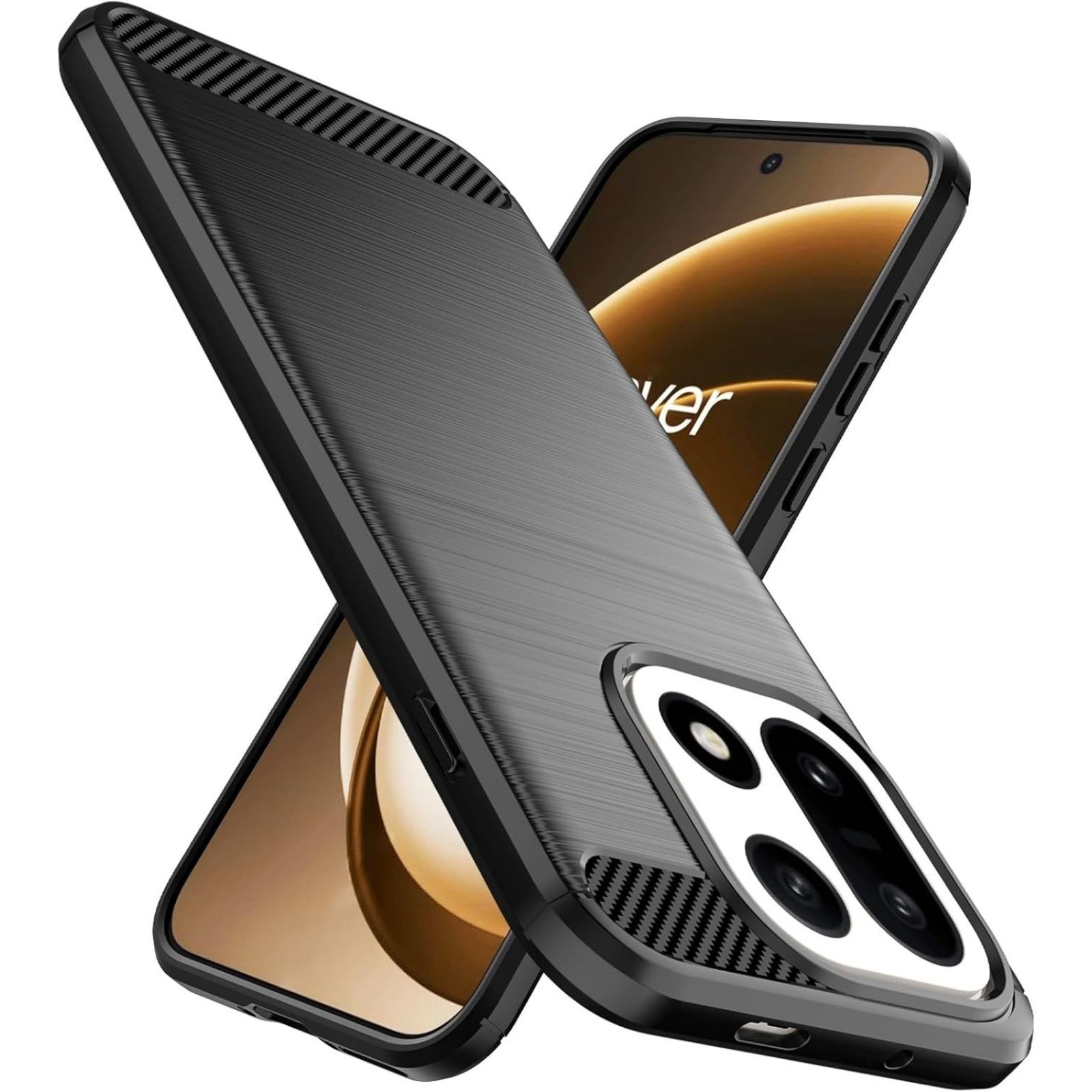 Designed for OnePlus 15 Case, Flexible TPU Shockproof Military Protection Bumper
