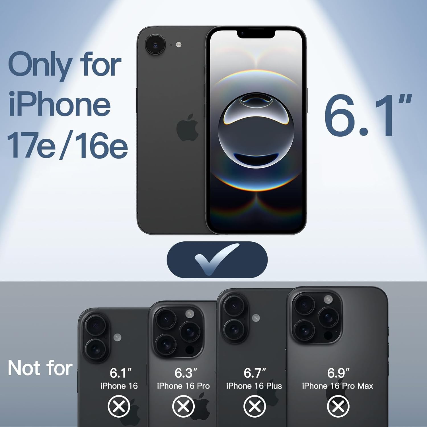 Ultra Slim Case for iPhone 17e (2026) / iPhone 16e, Lightweight Matte Finish Cov