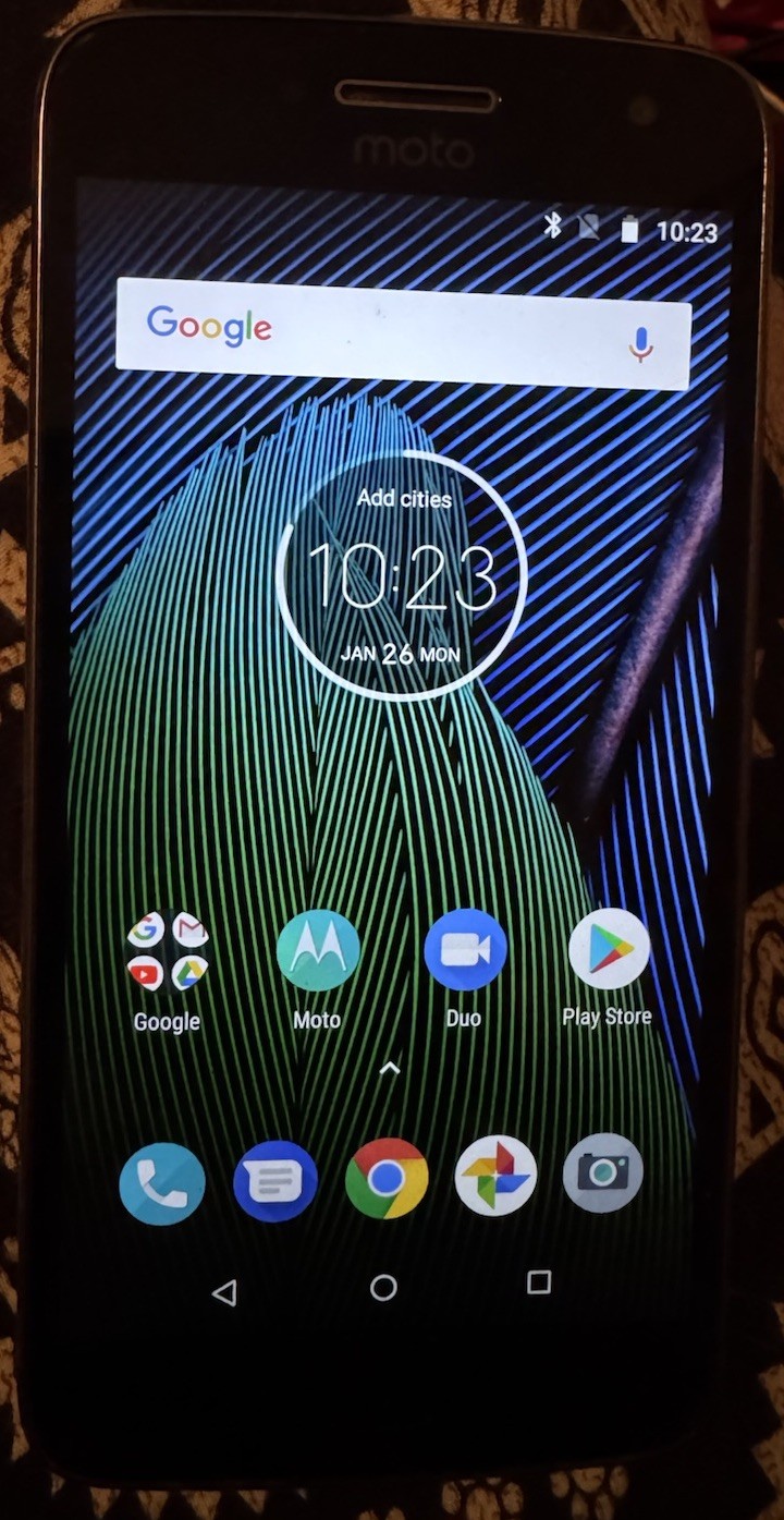 Motorola Moto G5 Plus XT1687 Gray 64GB (Unknown) Fast Ship Good ONE Crack Glass