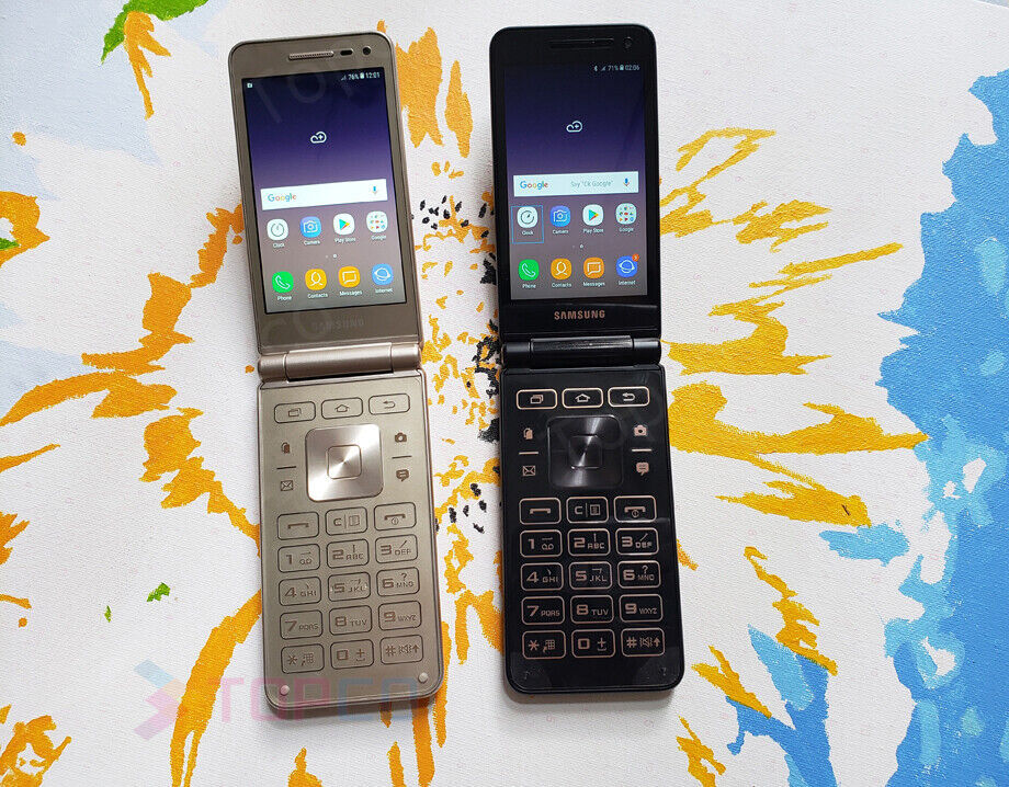 Samsung Galaxy Folder 2 G1650 16GB Unlocked Dual SIM 4G LTE Flip Phone OPEN BOX